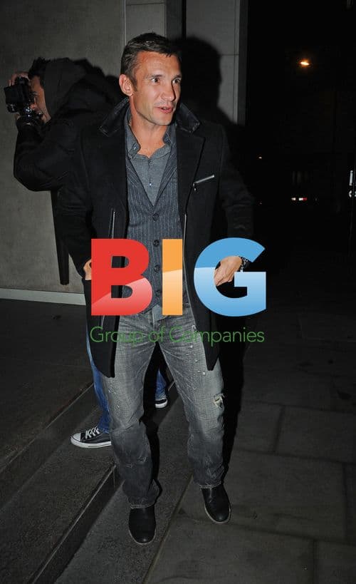 Andriy Shevchenko and wife at Nobu London