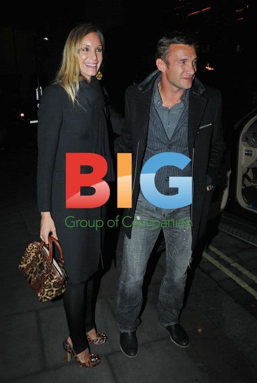 Andriy Shevchenko and wife at Nobu London