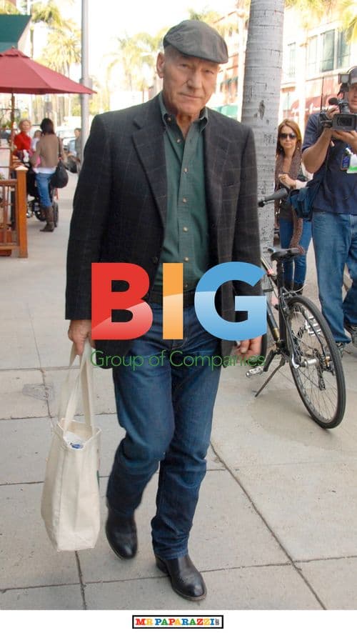 Patrick Stewart out in Beverly Hills