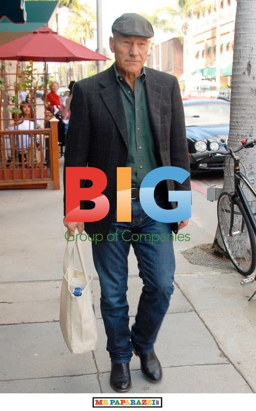 Patrick Stewart in Irish Fisherman's Cap