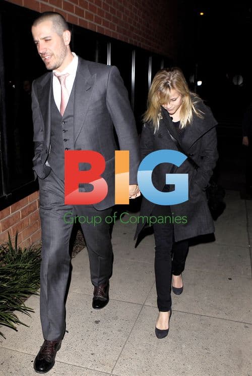 Reese Witherspoon and Jim Toth Leaving Toscana Restaurant