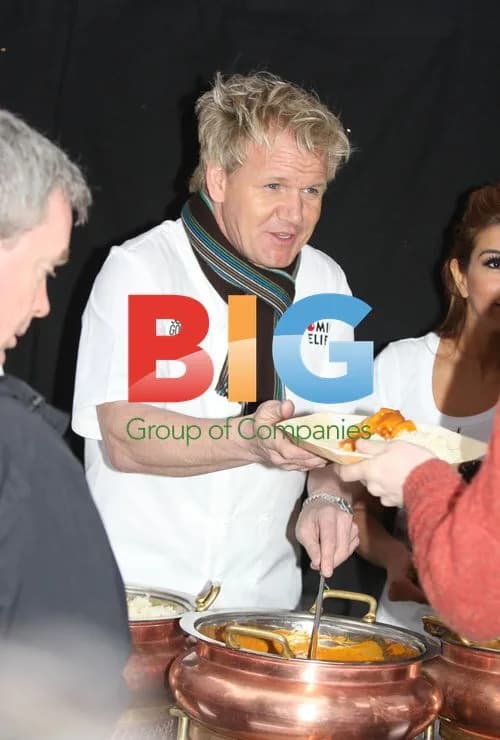 Gordon Ramsay at Comic Relief Curry Stall