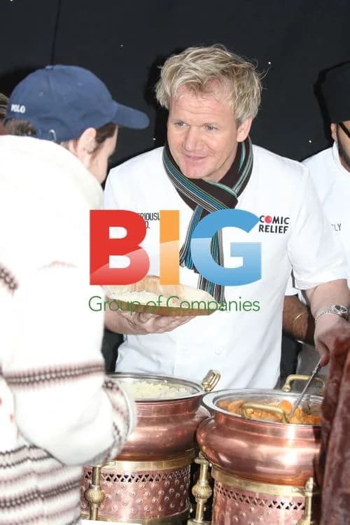 Gordon Ramsay at Comic Relief Curry Stall