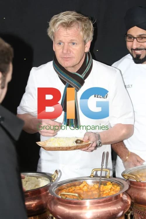 Gordon Ramsay at Comic Relief Curry Stall