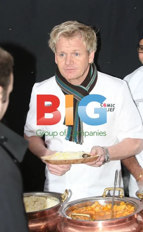 Gordon Ramsay at Comic Relief Curry Stall