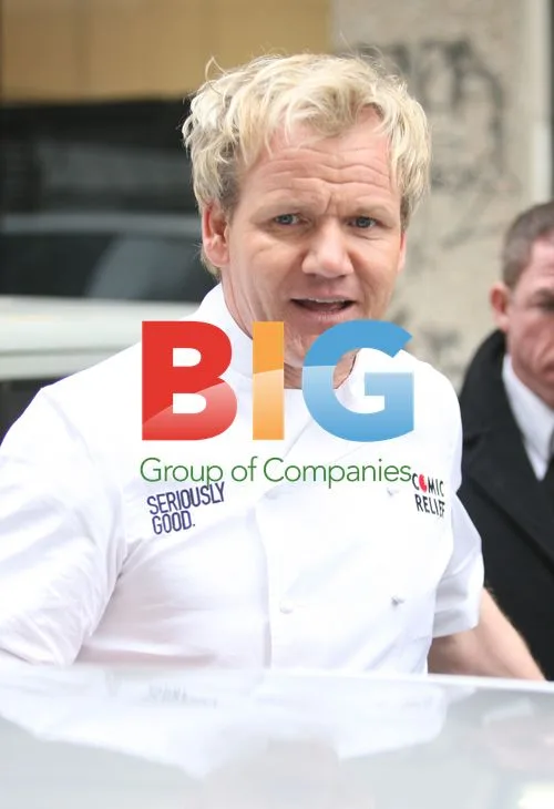 Gordon Ramsay at Comic Relief Pop-up Curry Stall
