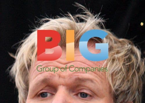 Gordon Ramsay at Comic Relief Curry Stall