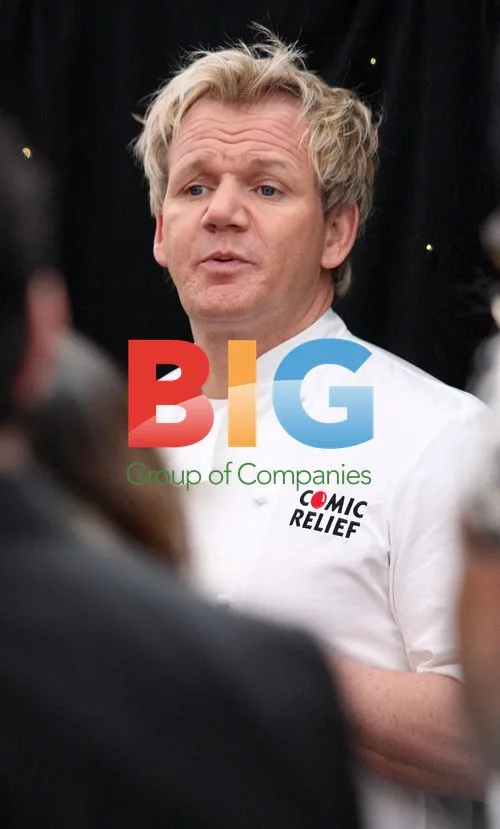 Gordon Ramsay at Comic Relief Curry Stall