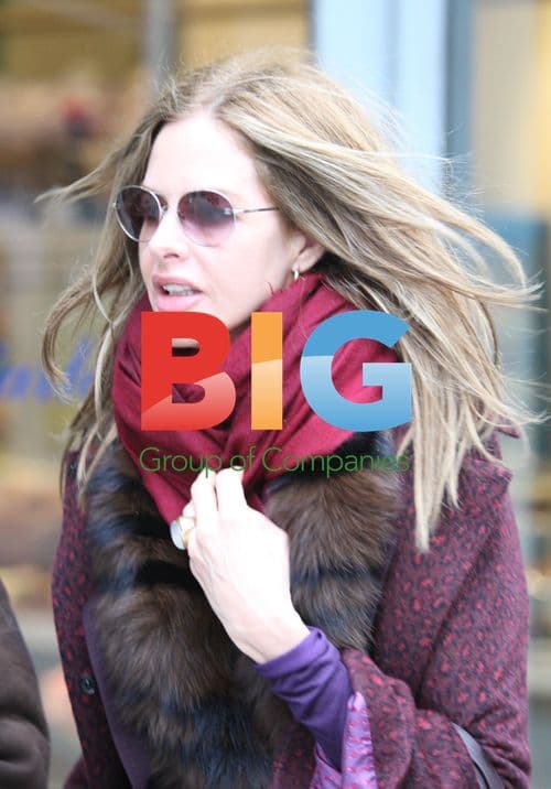 Trinny Woodall on school run in London