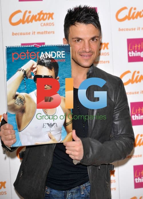 Peter Andre Signs 2011 Calendar