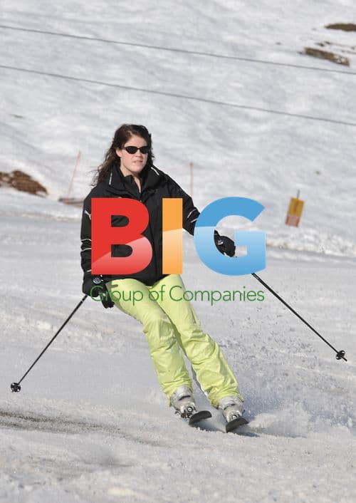 Sarah Ferguson and Princess Eugenie Skiing in Switzerland