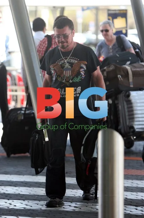 J.D. Fortune and INXS Depart Perth Airport