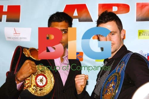 Boxers Amir Khan and Ricky Hatton meet Paul McCloskey