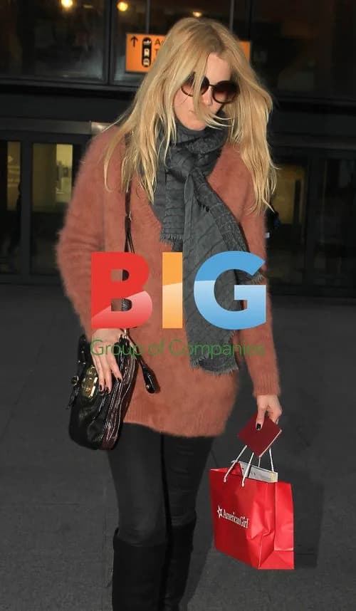 Claudia Schiffer at Heathrow Airport