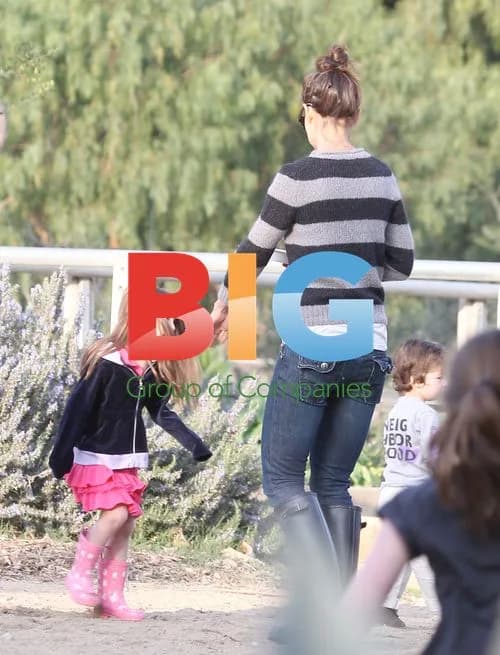 Katie Holmes and Suri at Equestrian Center