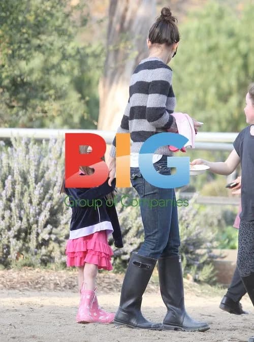 Katie Holmes and Suri at Equestrian Center