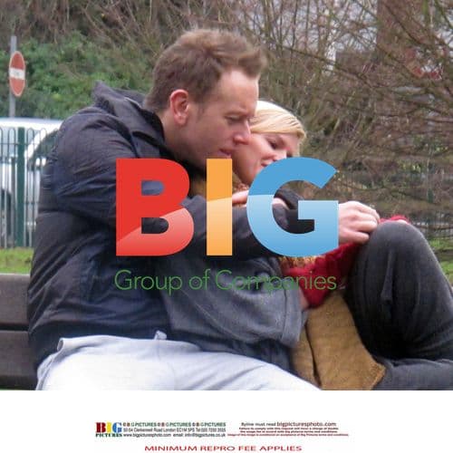 Kerry Katona and Dan Whiston Cuddle in Park