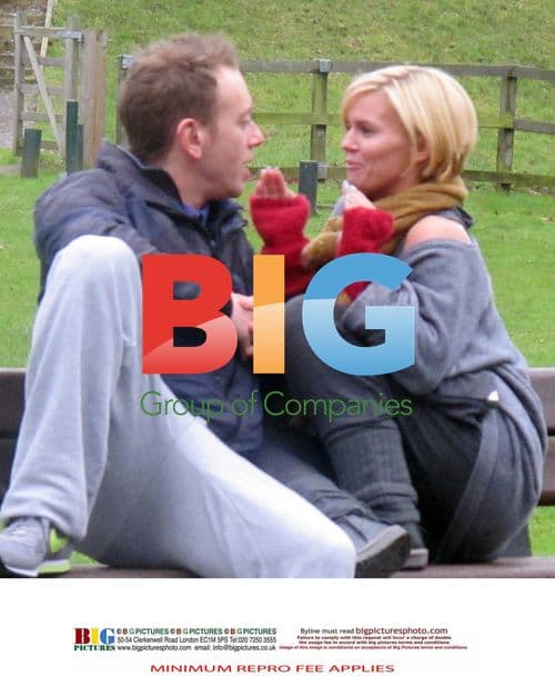 Kerry Katona and Dan Whiston Cozy in Park