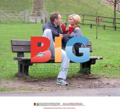 Kerry Katona and Dan Whiston Cuddle in Park