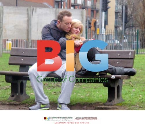 Kerry Katona and Dan Whiston Cosy in Park