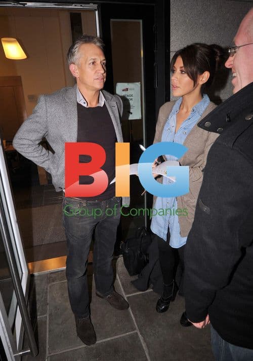 Gary and Danielle Lineker leaving theatre
