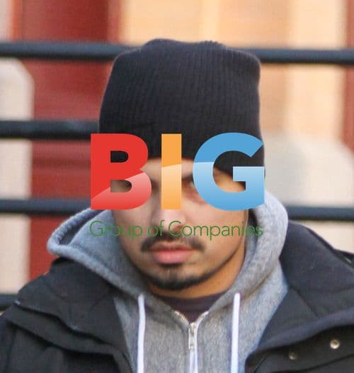 Michael Pena with Black Eye in Soho