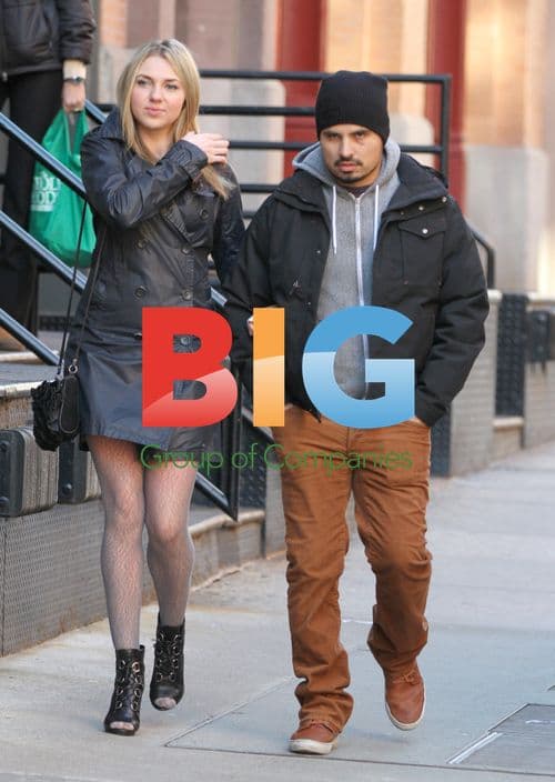 Michael Pena with black eye in Soho