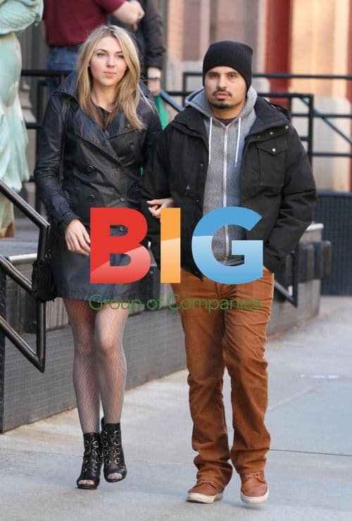 Michael Pena with black eye in Soho