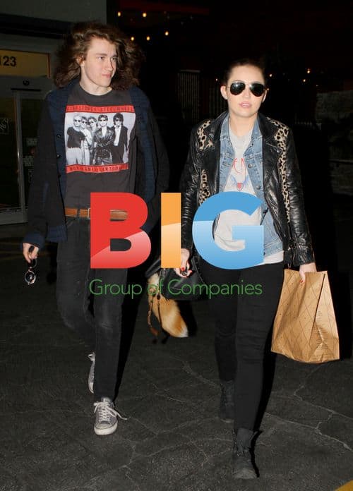 Miley Cyrus Has Dinner With Brother