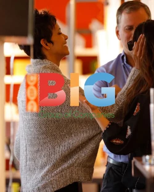 Halle Berry Visits Pene e Vino