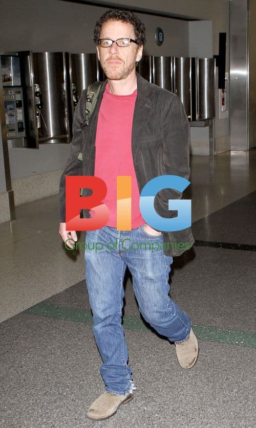 Joel Cohen and wife at LAX airport