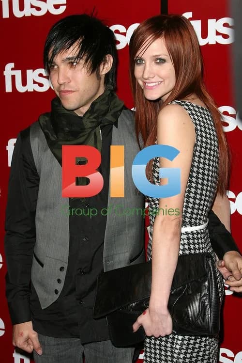 Pete Wentz and Ashlee Simpson at 2008 FUSE Pre-Grammy Party