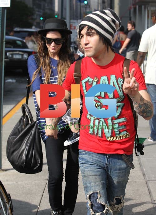Ashlee Simpson and Pete Wentz with son Bronx