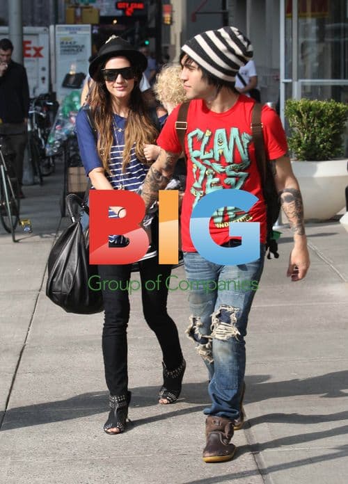 Ashlee Simpson and Pete Wentz with son Bronx