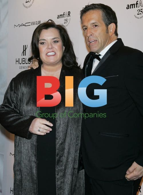 Rosie O'Donnell and Kenneth Cole at amfAR Gala