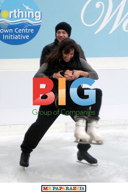 Chris Fountain Ice Skating With Mystery Girl