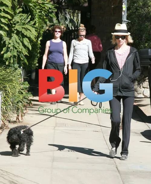 January Jones Walks Dog in LA Park