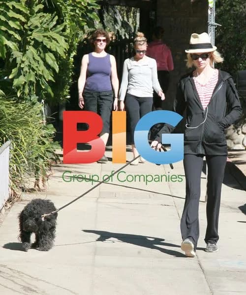 January Jones with Dog in Park
