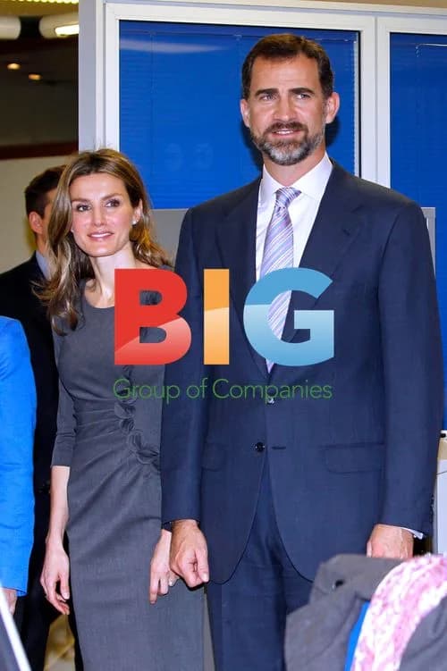 Felipe and Letizia Visit Cope Radio
