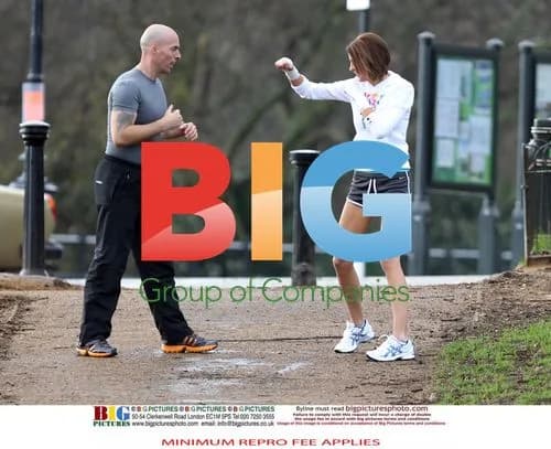 The Apprentice's Liz Locke exercises in London park