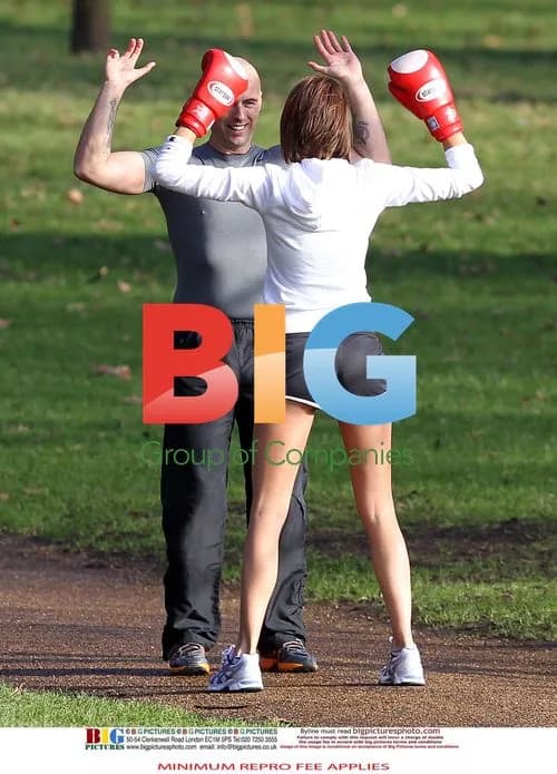 Liz Locke Exercises with Trainer