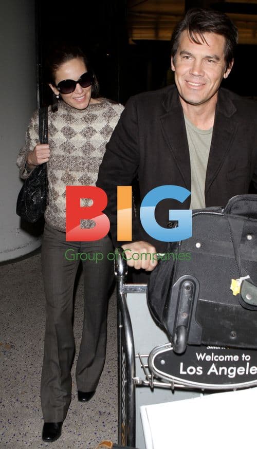 Josh Brolin and Diane Lane Arrive at LAX