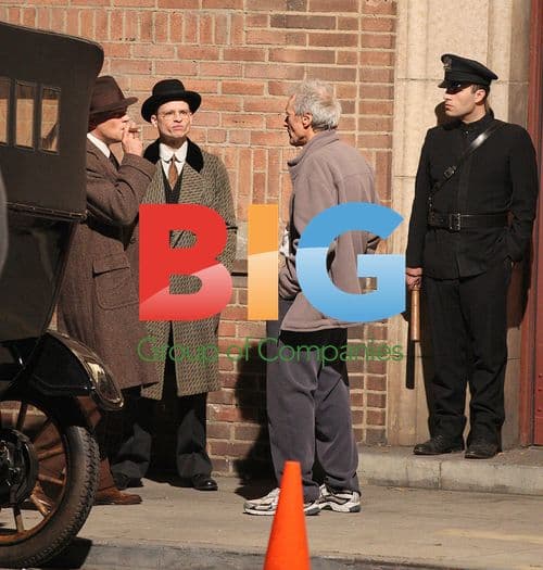 On the set of 'J. Edgar' biopic