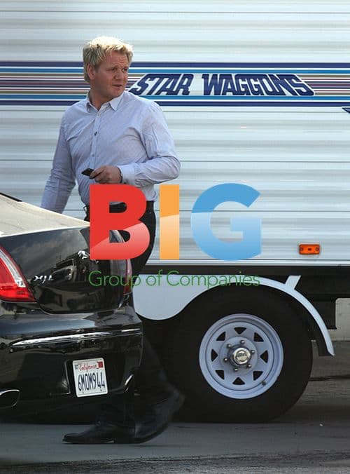 Gordon Ramsay on MasterChef Set