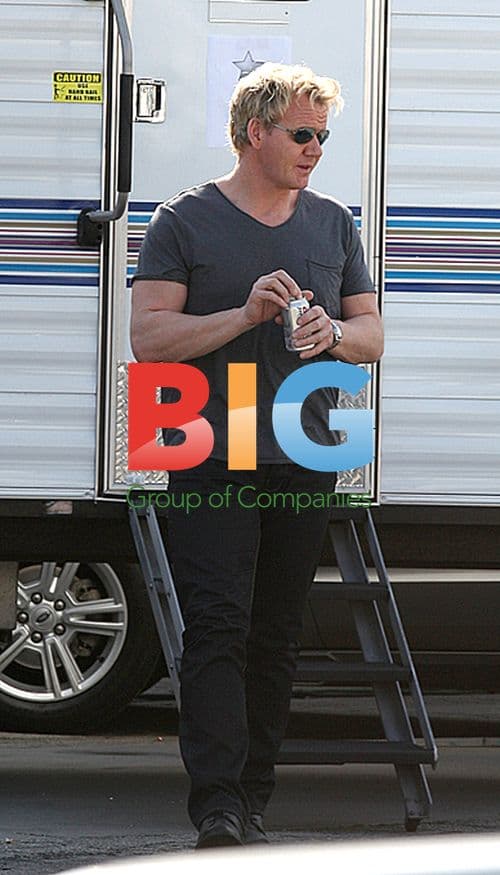 Gordon Ramsay on MasterChef Set