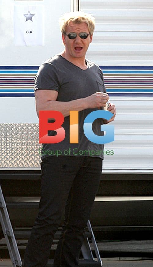 Gordon Ramsay on MasterChef Set