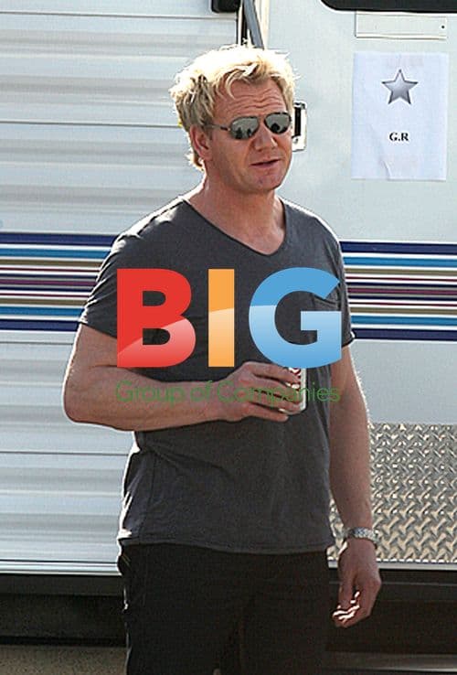 Gordon Ramsay on MasterChef Set