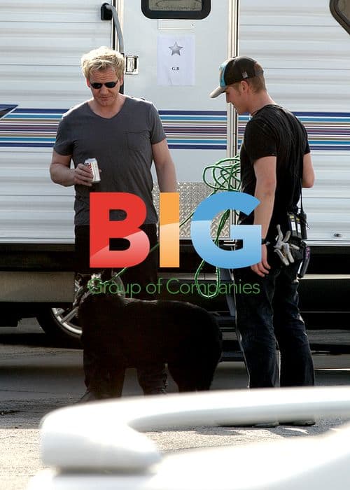 Gordon Ramsay on MasterChef Set