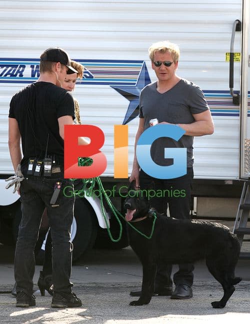 Gordon Ramsay on MasterChef Set