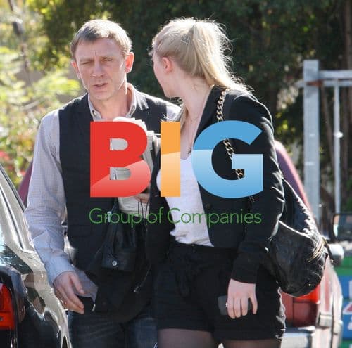 Daniel Craig Heads to Meeting with Blonde